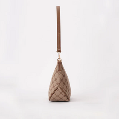 MOON-BLV-BEIGE | B-Loved Bear Beige Moon-Shaped Underarm Handbag