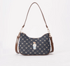 MOON-BLV-DENIM | B-Loved Bear Denim Blue Moon-Shaped Underarm Handbag