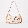 MOON-CHERRY-CREAM | Cherry Cream Moon-Shaped Underarm Handbag