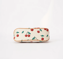 MOON-CHERRY-CREAM | Cherry Cream Moon-Shaped Underarm Handbag