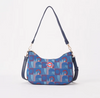 MOON-TFL-PICCA-GAP | TfL Piccadilly Moquette Mind the Gap Moon-Shaped Underarm Handbag