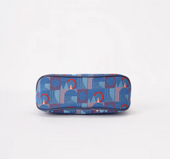 MOON-TFL-PICCA-GAP | TfL Piccadilly Moquette Mind the Gap Moon-Shaped Underarm Handbag