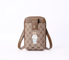 PHONE-BLV-BEIGE | B-Loved Bear Beige Smart Phone Crossbody Bag