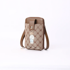 PHONE-BLV-BEIGE | B-Loved Bear Beige Smart Phone Crossbody Bag