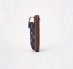 PHONE-BLV-DENIM | B-Loved Bear Denim Blue Smart Phone Crossbody Bag