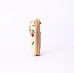 PHONE-CHERRY-CREAM | Cherry Cream Smart Phone Crossbody Bag