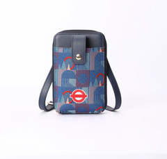 PHONE-TFL-PICCA-RED | TfL Piccadilly Moquette Red Roundel Smart Phone Crossbody Bag