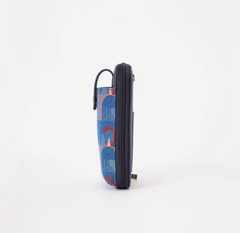 PHONE-TFL-PICCA-RED | TfL Piccadilly Moquette Red Roundel Smart Phone Crossbody Bag