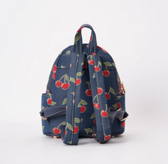 DAPK-CHERRY-BLUE | Cherry Denim Blue Daypack/ Rucksack