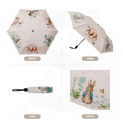 UM-AUTO-BP-PETER | Peter Rabbit Blue and White Automatic Folding Umbrella