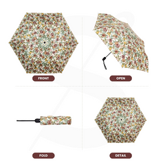 UM-AUTO-POMEGRA | Pomegranate and Lemon Automatic Folding Umbrella