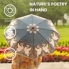 UM-AUTO-SWAN | Swan, Iris and Rush Automatic Folding Umbrella