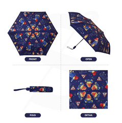 UM-AUTO-PADD-BL | Paddington Bear Blue Automatic Folding Umbrella