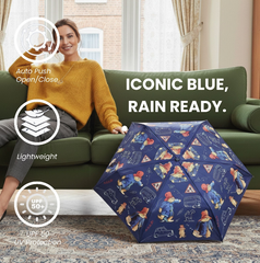 UM-AUTO-PADD-BL | Paddington Bear Blue Automatic Folding Umbrella