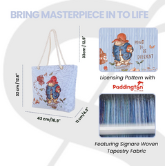 ROPE-PADD-CMM | Paddington Bear Marmalade Rope Tote Beach Bag