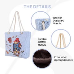 ROPE-PADD-CMM | Paddington Bear Marmalade Rope Tote Beach Bag