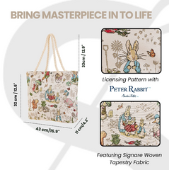 ROPE-BP-PETER | Peter Rabbit Rope Tote Beach Bag