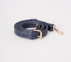 MOON-CHERRY-BLUE | Cherry Denim Blue Moon-Shaped Underarm Handbag