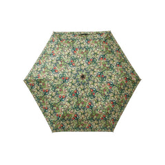 UM-AUTO-GLILY | Golden Lily Green Automatic Folding Umbrella