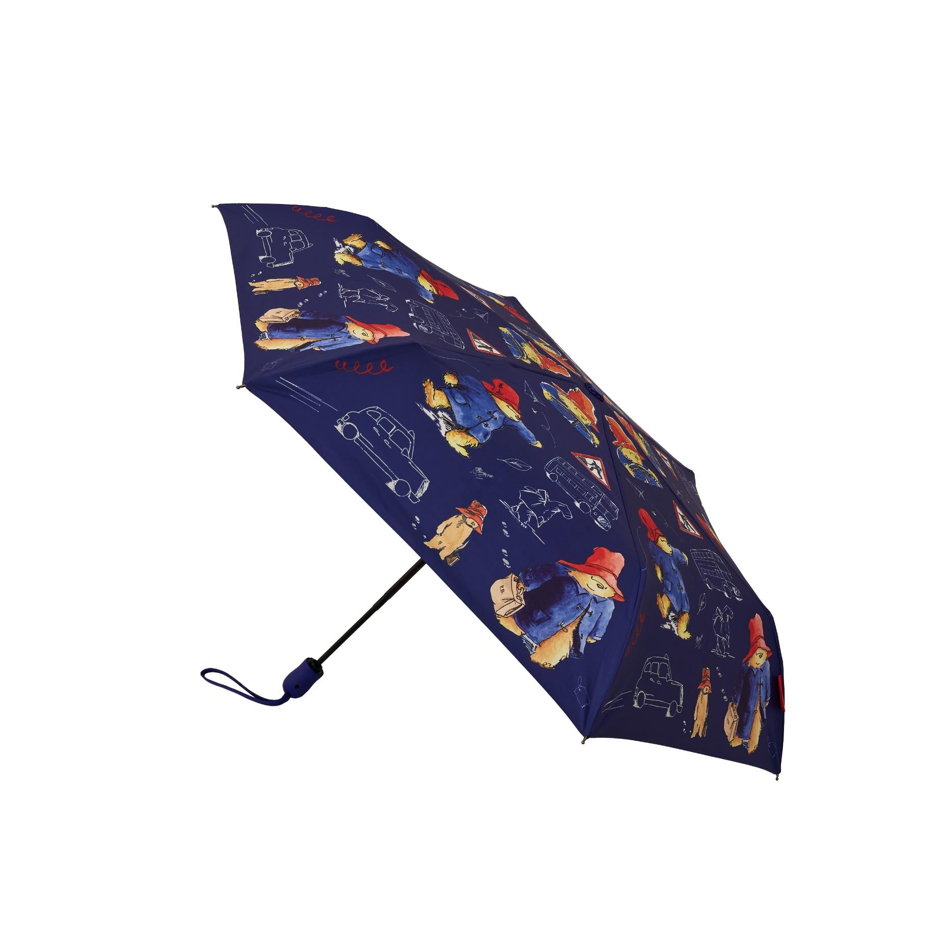 UM-AUTO-PADD-BL | Paddington Bear Blue Automatic Folding Umbrella