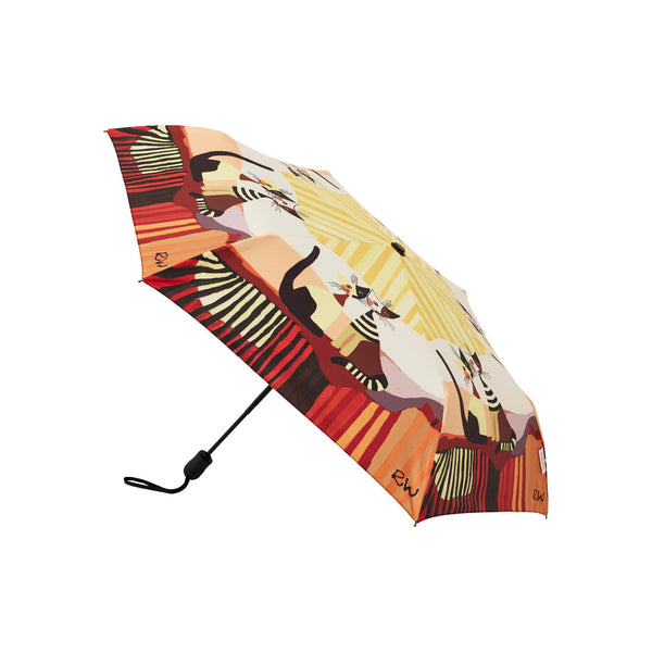 UM-AUTO-RWC-COPPIA | Cappia Cat Rosina Cat Automatic Folding Umbrella
