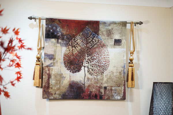 WH-AULF-SM | AUTUMN LEAVES SMALL 39 X 39 " INCH WALL HANGING TAPESTRY ART