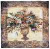 WH-POF | POT OF FLOWERS 39 X 39 " INCH WALL HANGING TAPESTRY ART