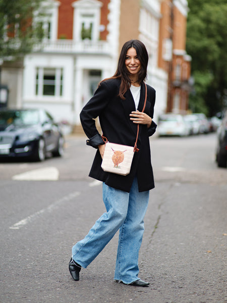 SLING-HLCOW | Highland Cow Sling Bag Purse Crossbody