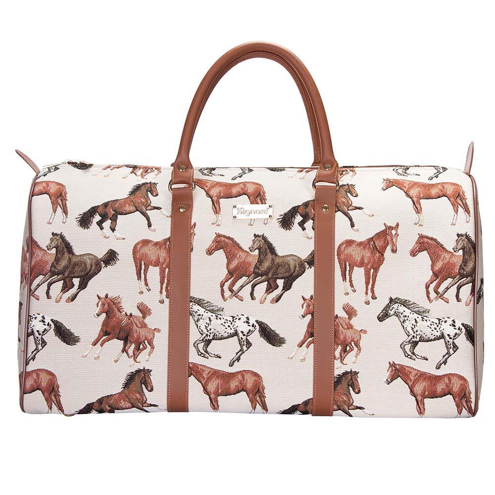 horse tote travel bag Running Horse Big Travel Duffel Bag – Signare USA