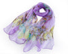 SC-BUTT-PURP | Purple 100% Pure Silk Butterfly Scarf - www.signareusa.com