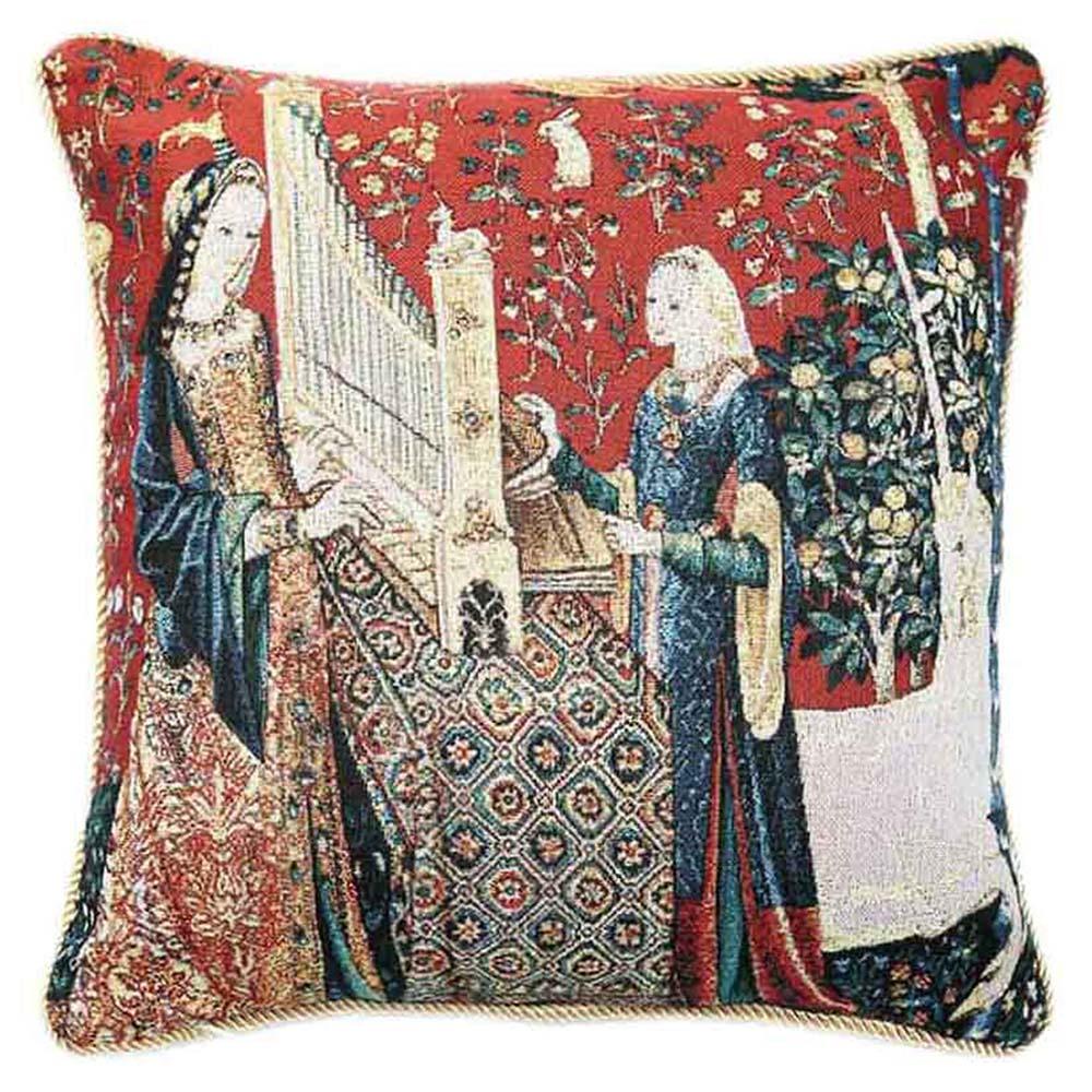Blue Decorative Pillow - 18x18 inch Tapestry Cushion Cover