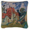 CCOV-ART-VG-STREETAUVERS Cushion Cover Art Van Gogh - Street at Auvers W45 x H45 CM (W18 x H18 INCH)