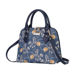 CONV-AUST | Jane Austen's Blue Convertible Top Handle Purse Handbag - www.signareusa.com