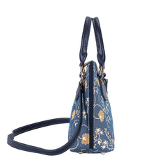 CONV-AUST | Jane Austen's Blue Convertible Top Handle Purse Handbag - www.signareusa.com