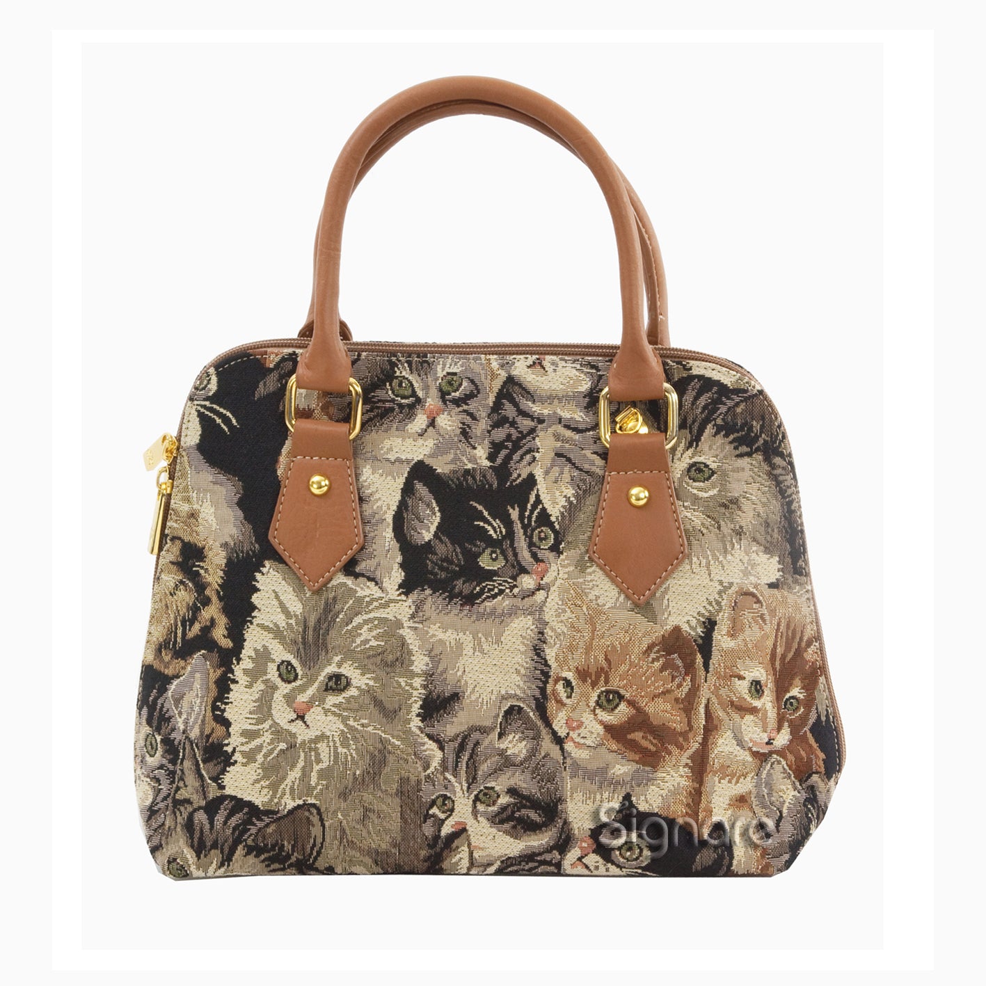 CONV-CAT | Cat Convertible Top Handle Purse Handbag - www.signareusa.com