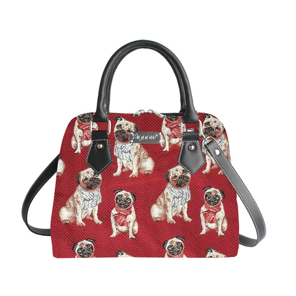 CONV-PUG | Pug Convertible Top Handle Purse Handbag - www.signareusa.com