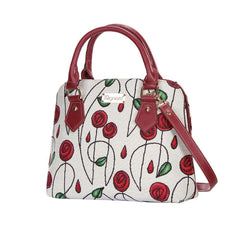 CONV-RMSP | Rennie Mackintosh Simple Rose Convertible Top Handle Purse Handbag - www.signareusa.com