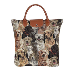 FDAW-LAB | LABRADOR DOG FOLDAWAY GROCERY BAG - www.signareusa.com