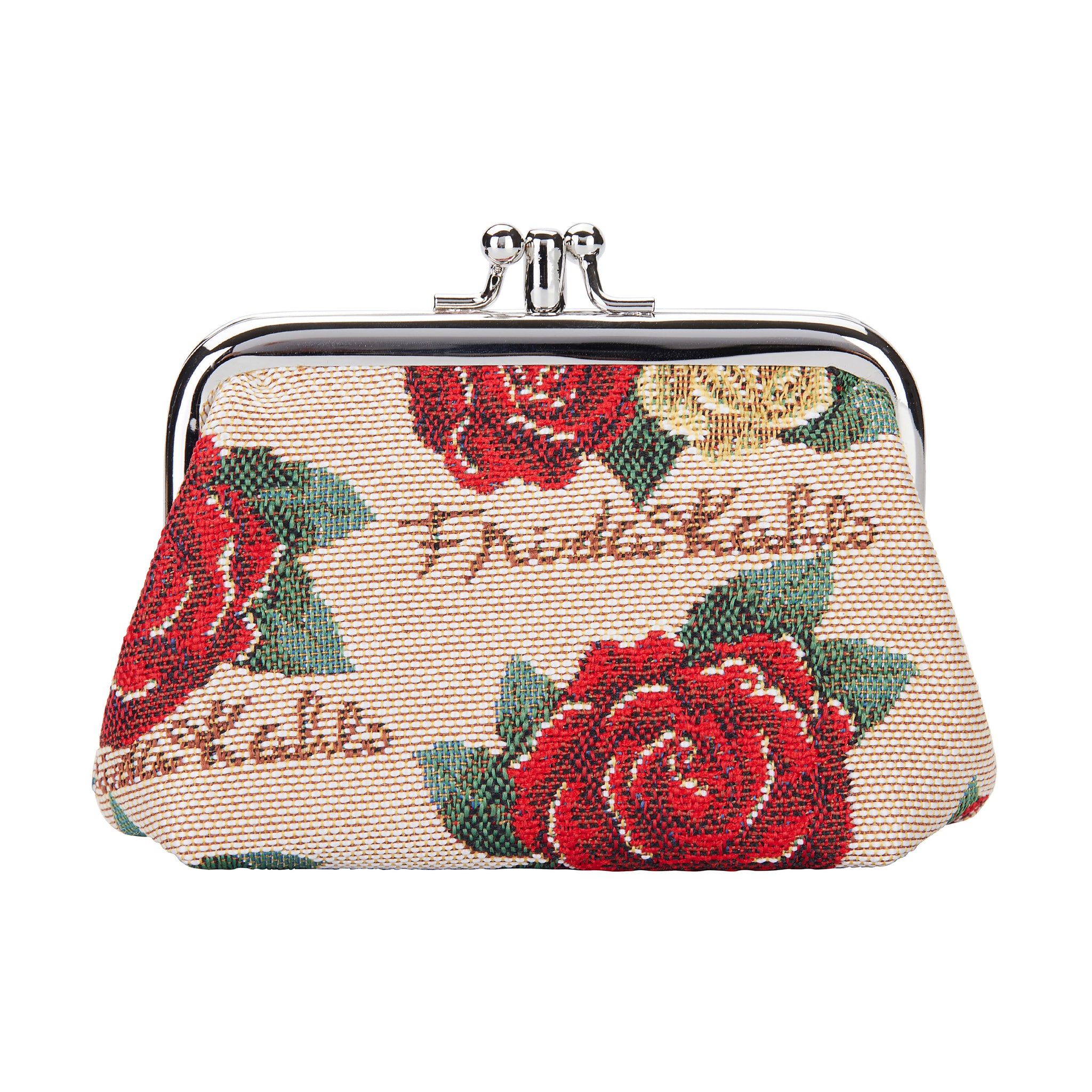 FRMP-FKROSE| FRIDA KAHLO ROSE COIN CLASP FRAME PURSE WALLET