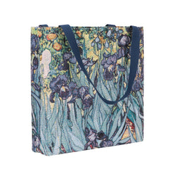 GUSS-ART-VG-IRIS | Van Gogh Iris Foldable Gusset Shopping Bag - www.signareusa.com