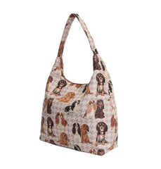 HOBO-KGCS | KING CHARLES CAVALIER SPANIEL DOG HOBO HANDBAG SHOULDER BAG - www.signareusa.com