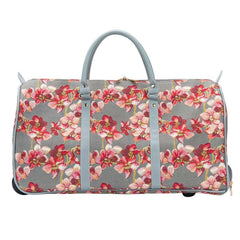 PULL-ORC | ORCHID PULL HOLDALL TRAVEL BAG SUITCASE CARRY ON WHEELS - www.signareusa.com