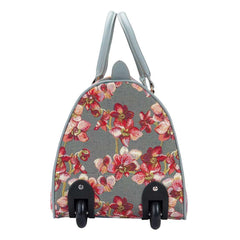 PULL-ORC | ORCHID PULL HOLDALL TRAVEL BAG SUITCASE CARRY ON WHEELS - www.signareusa.com