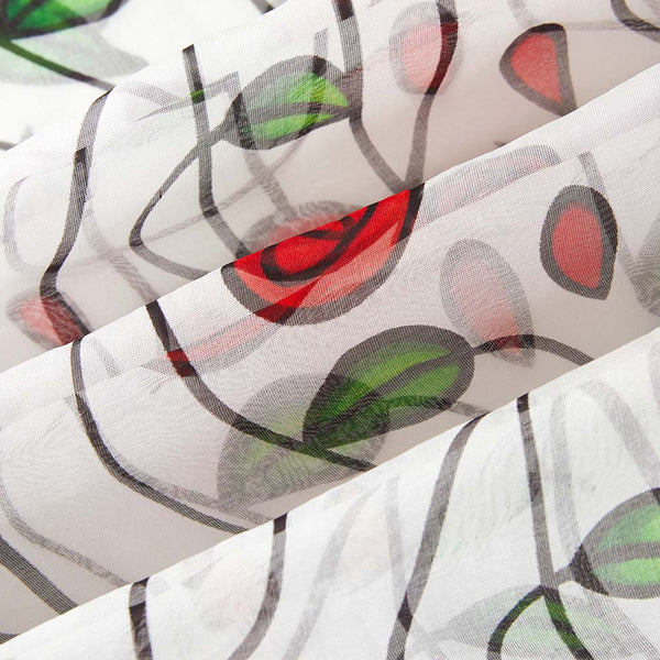 SC-SILK-MACK-RMSP | 100% SILK SCARF CHARLES RENNIE MACKINTOSH SIMPLE R ...