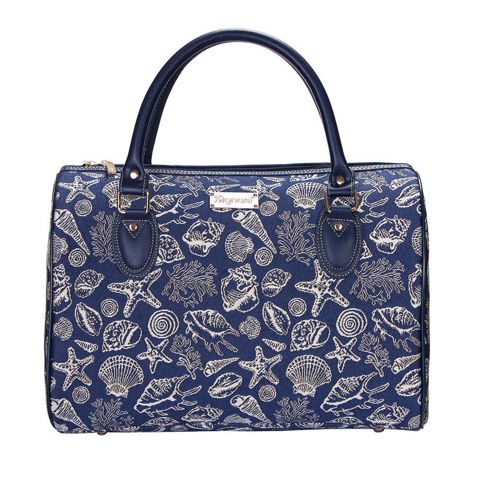 Signare Bag Shells TRAV-SHELL | SEA SHELL TRAVEL BAG WEEKEND GYM HOLDALL – Signare USA
