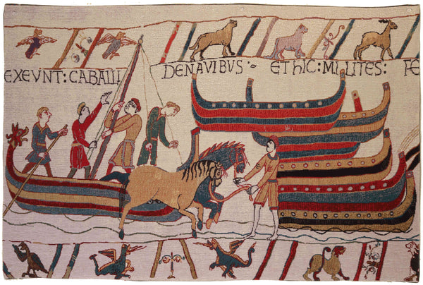 WH-BAYEUX-SHIP - Wall Hanging - Bayeux Tapestry, Ship W139 x H81 CM (W54.7 x H31.8 INCH)
