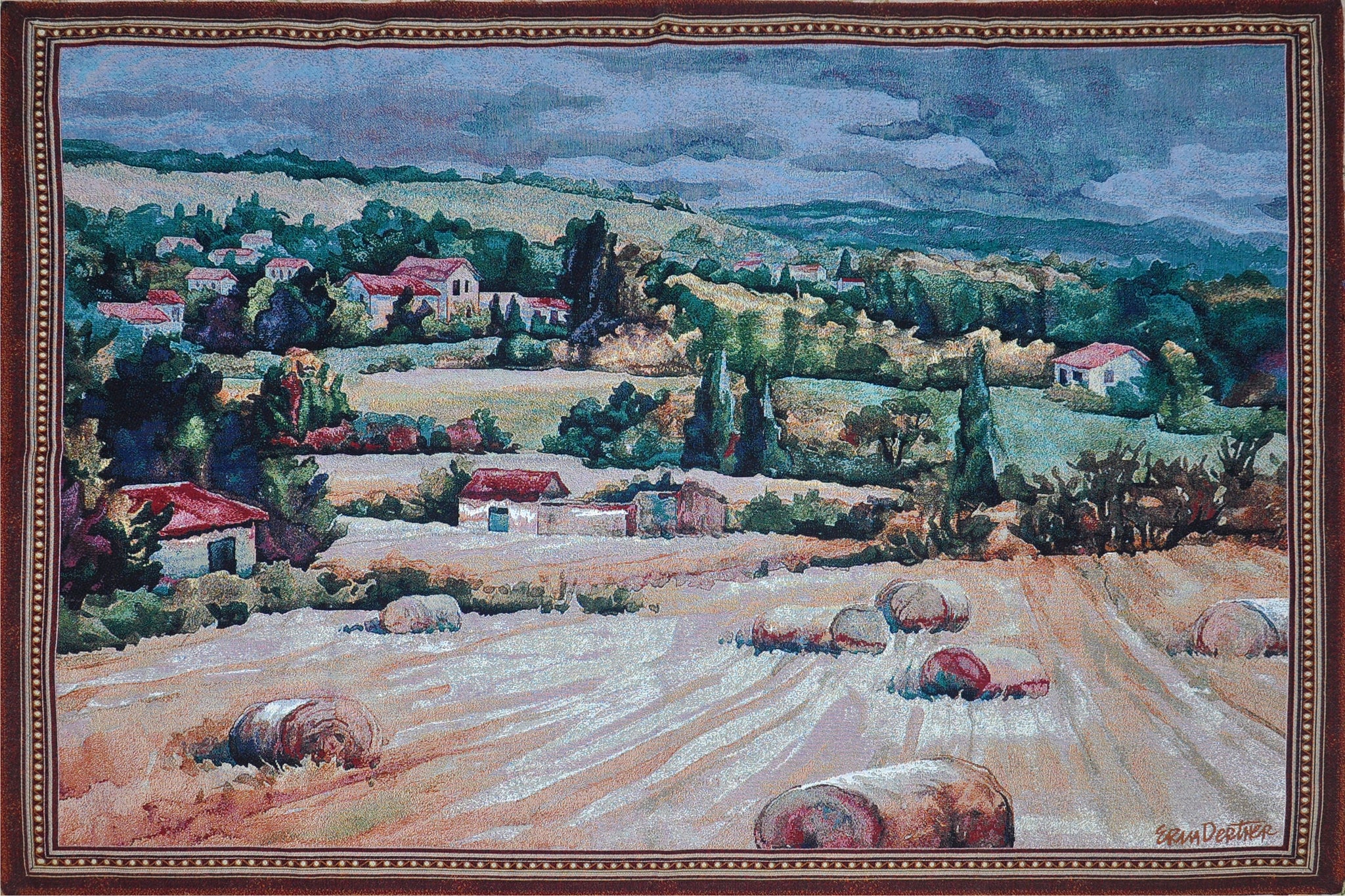 WH-FC | FRENCH COUNTRYSIDE 54 X 36 " INCH WALL HANGING TAPESTRY ART - www.signareusa.com