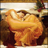 WH-FL-FLAM | FREDERICK LEIGHTON FLAMING JUNE 39 X 39 " INCH WALL HANGING TAPESTRY ART - www.signareusa.com