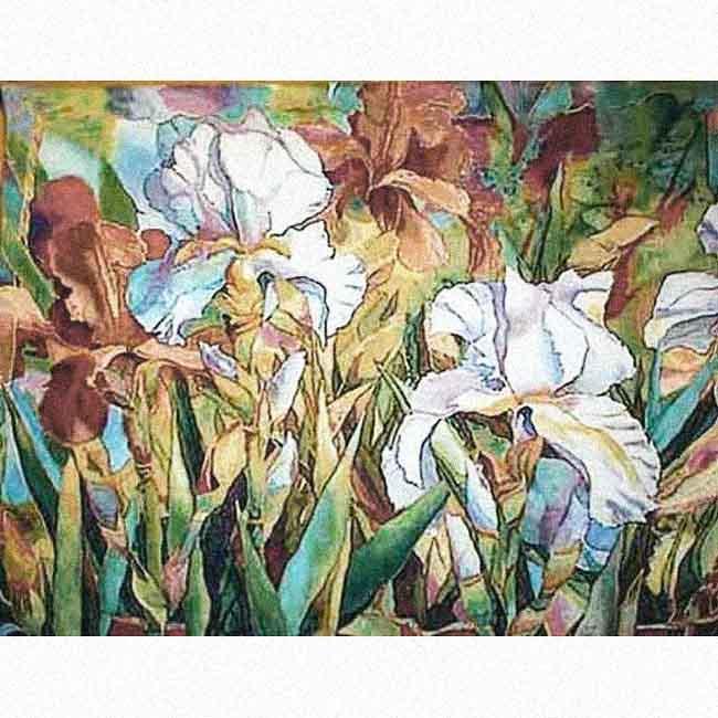 WH-FL | WHITE FLOWER 27 X 20 " INCH WALL HANGING TAPESTRY ART - www.signareusa.com