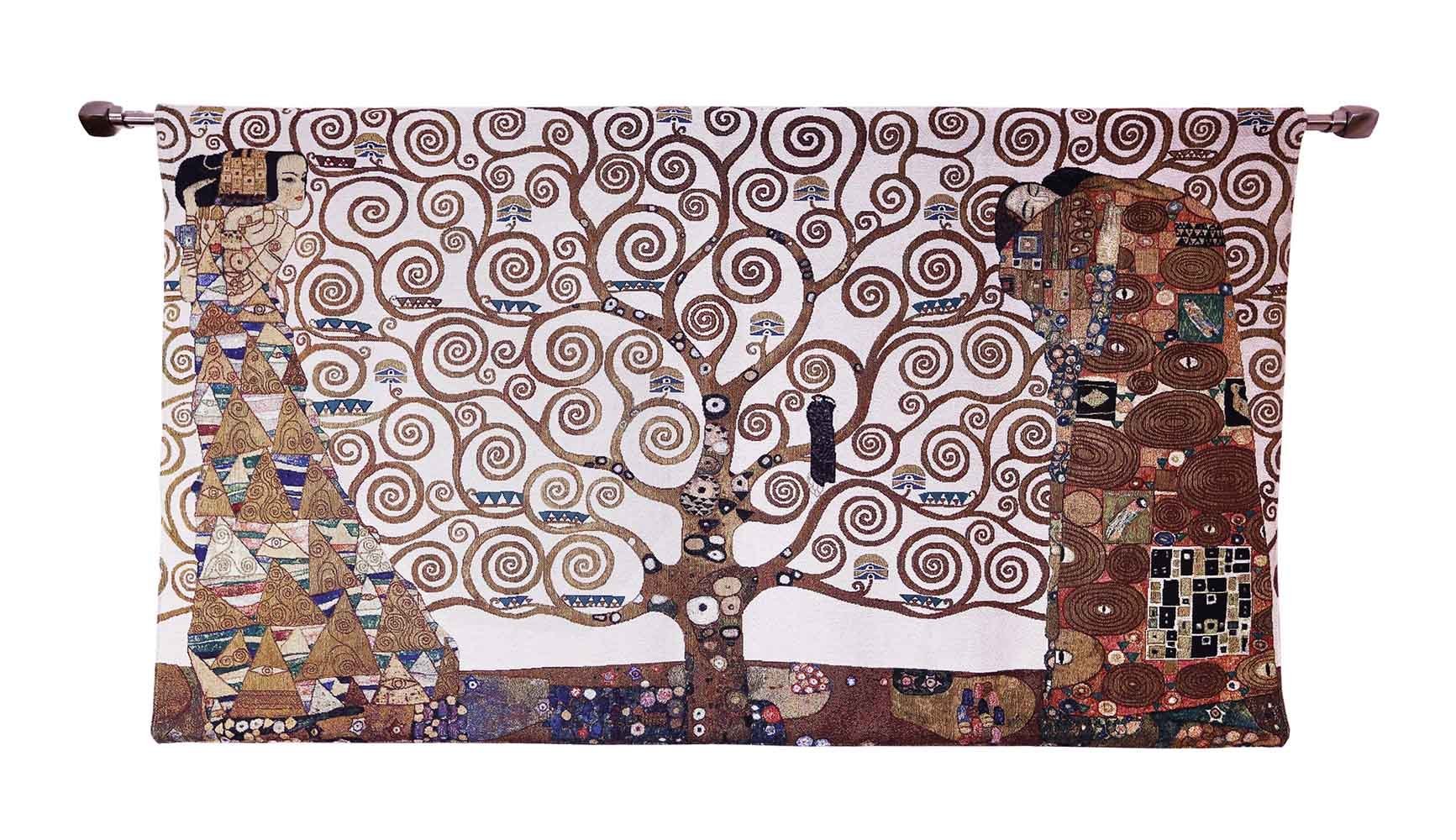 WH-GK-TL-1 | GUSTAV KLIMT TREE OF LIFE WHOLE 54 X 32 " INCH WALL HANGING TAPESTRY ART - www.signareusa.com